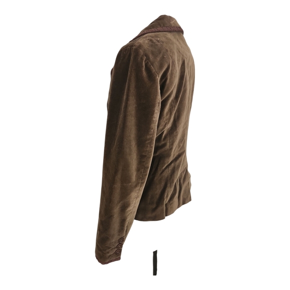 Boden Rosebury Brown Velvet Blazer | Size US 12 (Fits Small) - Picture 3 of 11